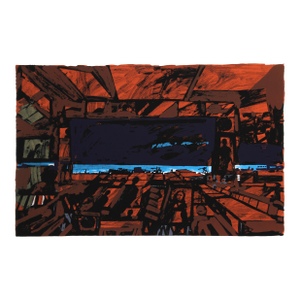 John Hultberg, Rusted Room, Silkscreen