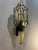 Clear Murano Glass Wall Light with Black Metal Frame, Italy, 1980s For Sale - Image 4 of 10