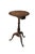 This is an antique Georgian Queen Anne style mahogany candle stand or side table dates to the 19th century. Features a...