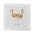 Illustration Flamingos in the Mirror Granada Cotton Sateen Cocktail Napkins, Set of 4 For Sale - Image 3 of 6