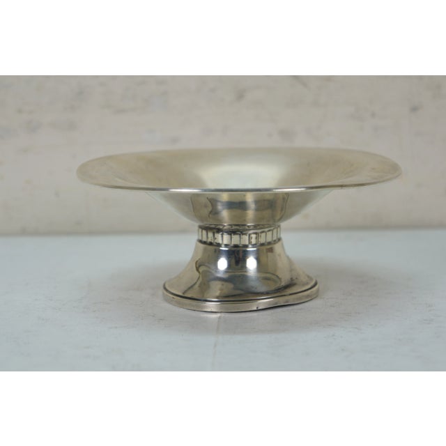 Metal Late 20th Century Wallace Sterling Silver 4798 Modernique Candy Nut Bon Dish Compote 102g For Sale - Image 7 of 10