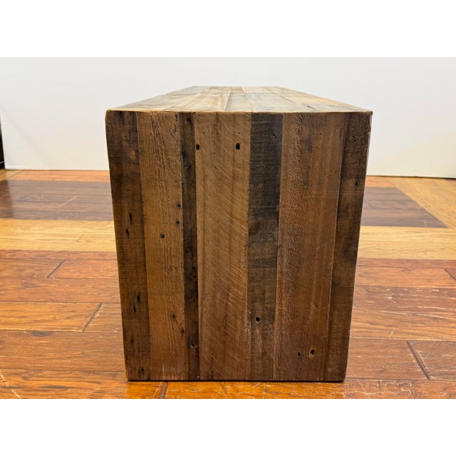 West Elm West Elm Emmerson Reclaimed Wood Dining Bench For Sale - Image 4 of 12