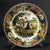 An amazing early French faience plate Intricate and very detailed hand tinted black transfer scene at the center,...