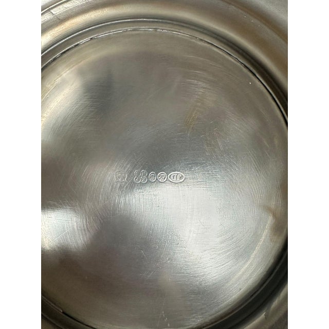 Vintage Silverplate and Glass Caviar and Vodka Monteith Bowl Server With Sturgeon Relief Handles and Lid For Sale - Image 17 of 17