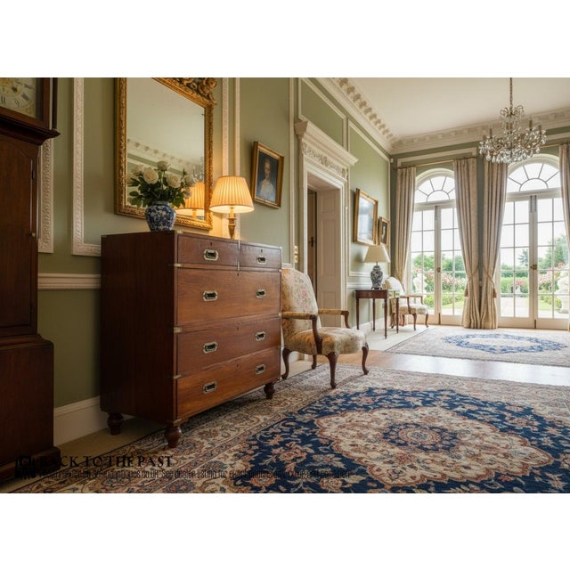 A very good late Victorian period military chest of drawers by Army and Navy Co-operative Society Ltd. Of good...