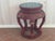 Mid 20th Century Red Painted Wood Garden Stool For Sale - Image 15 of 18
