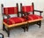 Late 19th Century 19th Set of Six Spanish Low Armchairs in Carved Walnut and Red Velvet Upholstery For Sale - Image 5 of 12