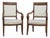 Antique Walnut Armchairs, 1820, Set of 2 For Sale