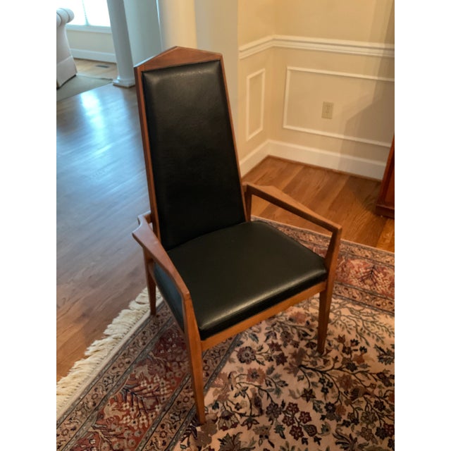 Mid-Century Modern Walnut Dining Chairs- Set of 6 For Sale - Image 4 of 6