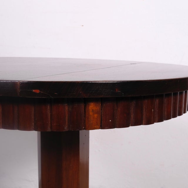 Art Deco Wooden Column Table, 1930s For Sale - Image 4 of 18