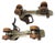 Early 1900s Antique American Wooden Wheel Roller Skates - a Pair For Sale In Boston - Image 6 of 13