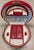 2000 - 2009 Vintage Wolf Leather Jewelry Box, Pebbled Red, Brand New - Never Used, Lock & Key, Mirror For Sale - Image 5 of 13