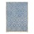 Blue & Cream Modern Wool Rug For Sale