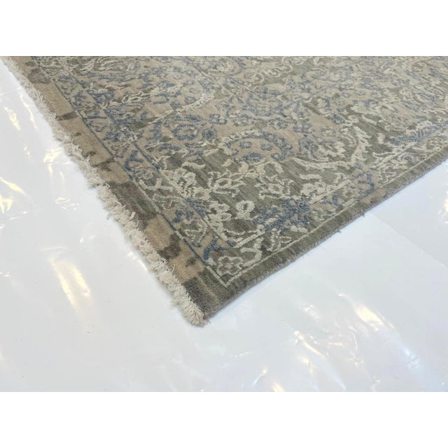 Silk and Wool Modern Style Rug , 6' X 8'10" For Sale - Image 4 of 4