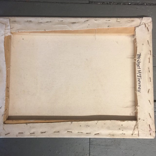 Original Vintage Still Life Painting Geometric Forms For Sale - Image 4 of 6