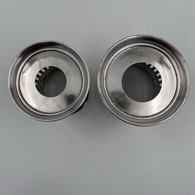 1940s Bernard Rice's Sons Inc. Silverplate Condiment Holders - A Pair For Sale In New York - Image 6 of 13