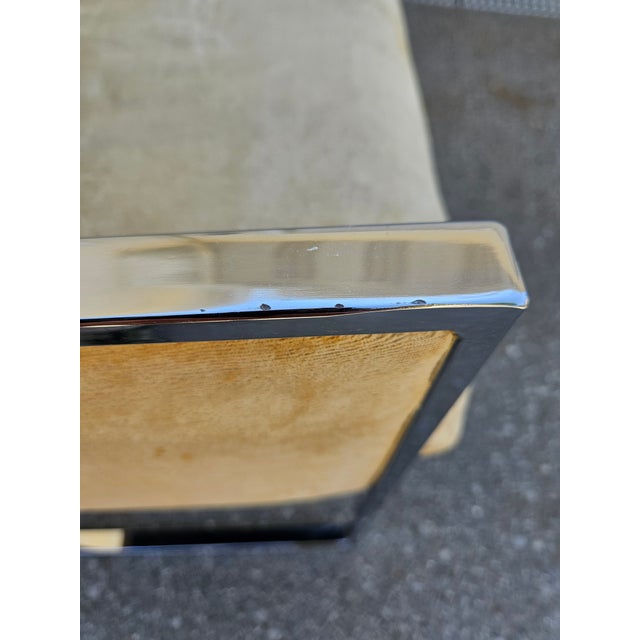 Comfort Designs Chrome and Upholstered Armchairs (Set of 5) For Sale - Image 11 of 15