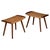 Brown Teak and Woven Stools, Denmark, 1960s, Set of 2 For Sale - Image 8 of 8
