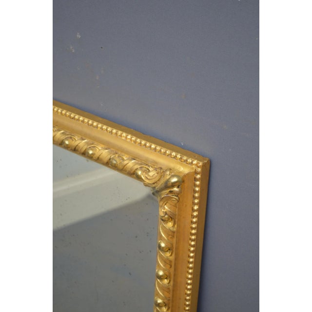 Gold Antique Victorian Giltwood Wall Mirror, 1890s For Sale - Image 8 of 18