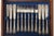 Late 19th Century Victorian English Wooden Box With a Complete Silver-Plated Flatware - 48 pcs For Sale - Image 6 of 18