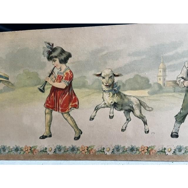 Children's Vintage Children's Nursery Wall Frieze "Kiddies Delight" For Sale - Image 3 of 4