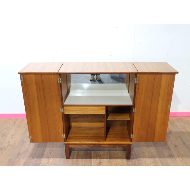 1960s Mid Century Modern Teak Bar Cabinet by Turnidge of London For Sale - Image 10 of 15