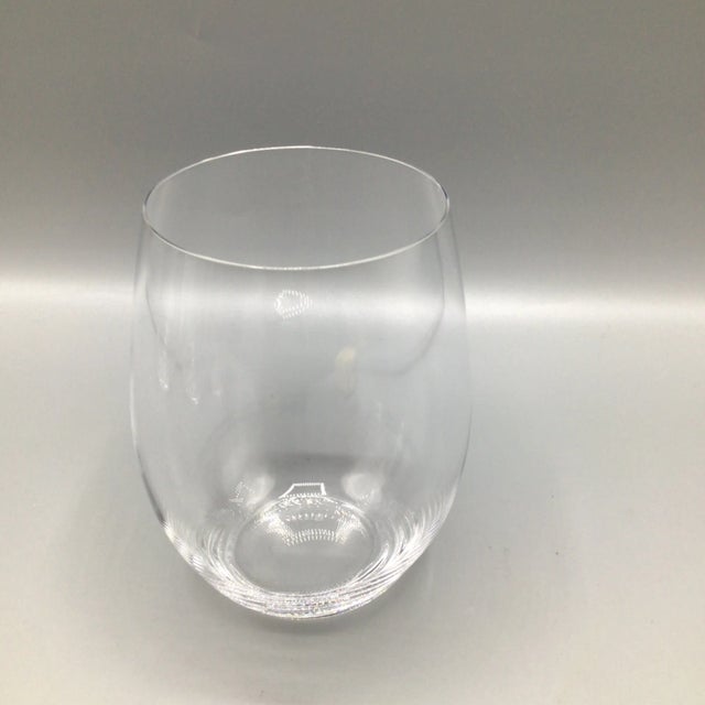 2000s Riedel Stemless Crystal Wine Glasses-Set of 4 For Sale - Image 9 of 13