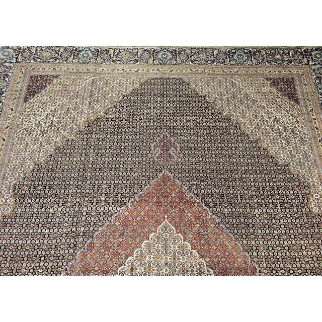 Early 20th Century Tabriz Mahi Rug For Sale - Image 11 of 18
