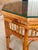 Tan Vintage Octagonal Bamboo and Cane Side Table With Glass Top For Sale - Image 8 of 12