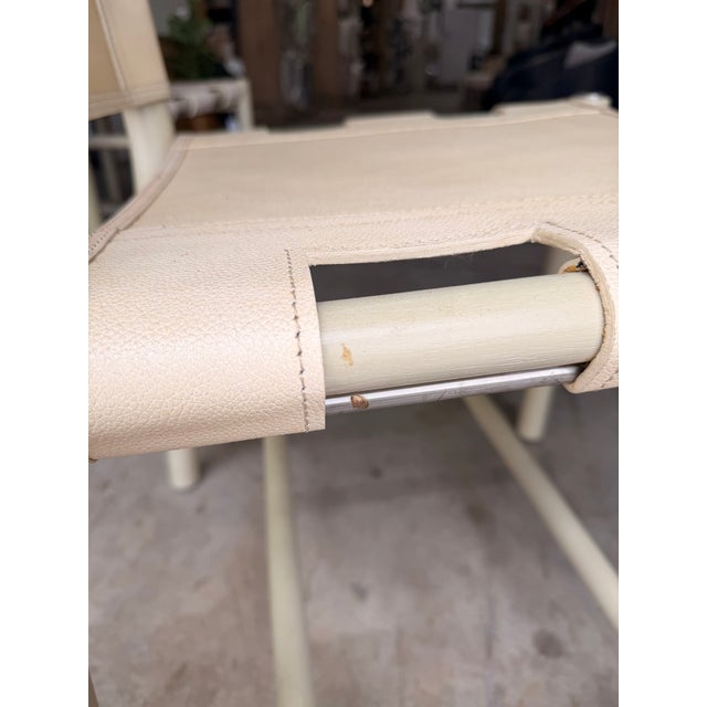 Palecek Cashew Leather Dining Chair For Sale - Image 10 of 11