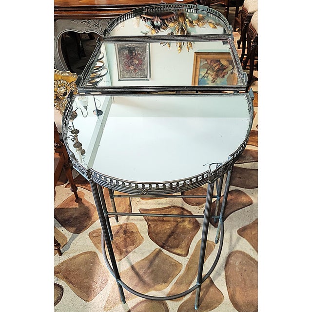 1920s Mid-Century Bauges Style 3 Piece Sofa Table For Sale - Image 4 of 11