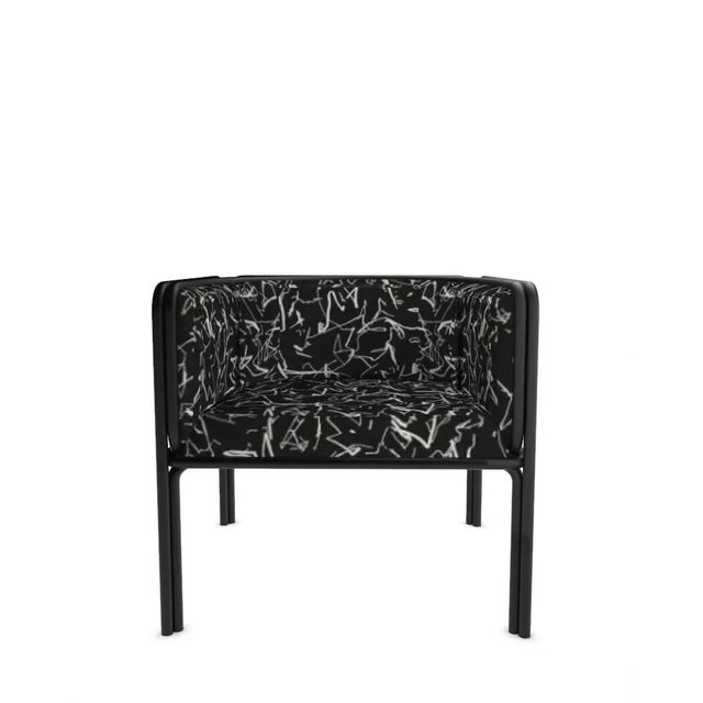 Collector az1 armchair designed by francesco zonca studio in fabric and metal introducing the az1 armchair – a marriage of...