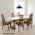 Mid-Century Modern Henry P. Glass High Back Dining Chairs With Original Green Fabric For Sale - Image 3 of 15