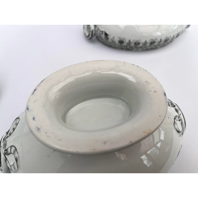 Victorian English Ironstone Alhambra Pattern Tureen Set, 1880, Set of 3 For Sale - Image 10 of 13