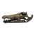 Life Sized Cast Bronze Crocodile Skull Sculpture For Sale