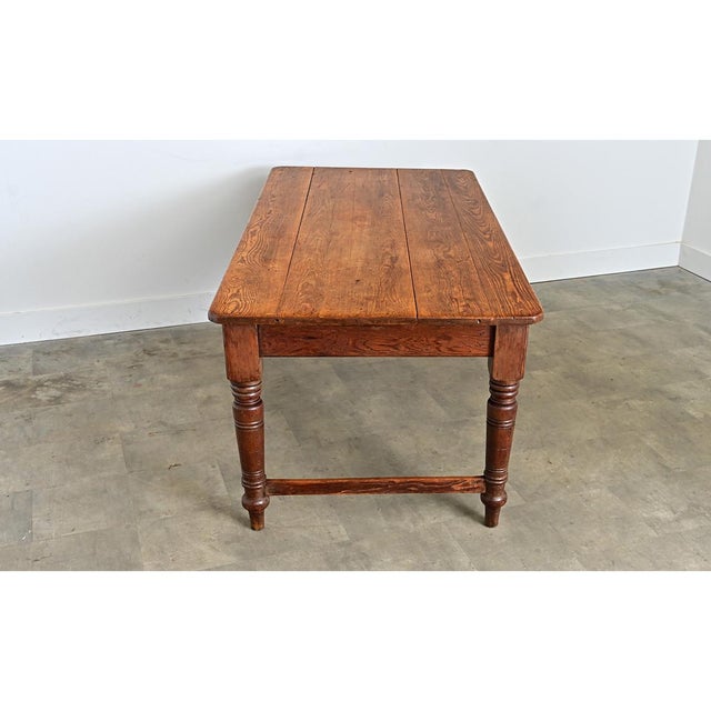 Wood English 19th Century Pine Farmhouse Table For Sale - Image 7 of 12
