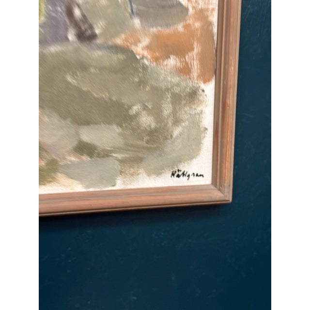 Ingvar Hällgren, Strand, Öland, 1950s, Oil Painting on Canvas, Framed For Sale - Image 9 of 18