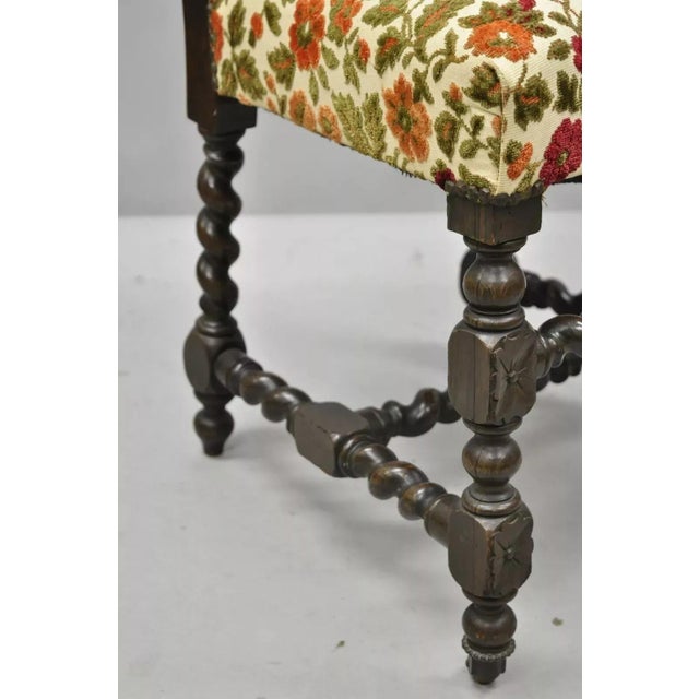 Antique 19th Century Renaissance Revival Carved Walnut Figural Throne Side Chair For Sale In Philadelphia - Image 6 of 11