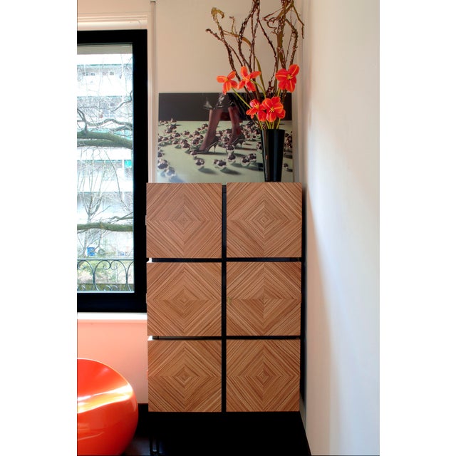 Losange Three-Door Zebrano Sideboard by Aymeric Lefort For Sale - Image 16 of 17