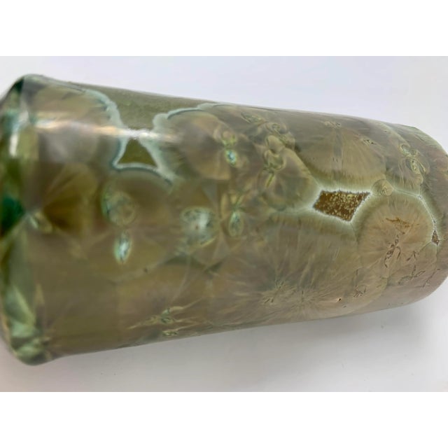 Ceramic 2000s Small Glazed Ceramic Vase For Sale - Image 7 of 10