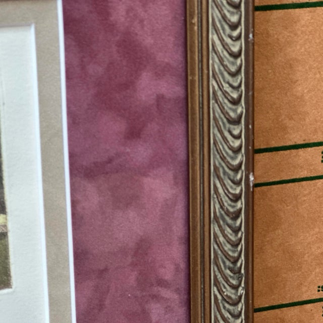 Framed Petite Pencil Signed Landscape Prints by Virginia Rosa - a Pair For Sale - Image 11 of 12