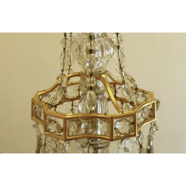 Neoclassical Gilt Bronze and Crystal Chandelier by E. F. Caldwell For Sale In Pittsburgh - Image 6 of 11