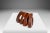 1960s Set of 6 Danish Mid-Century Modern Napkin Rings / Holders in Solid Teak, Denmark, Circa 1960's For Sale - Image 5 of 10