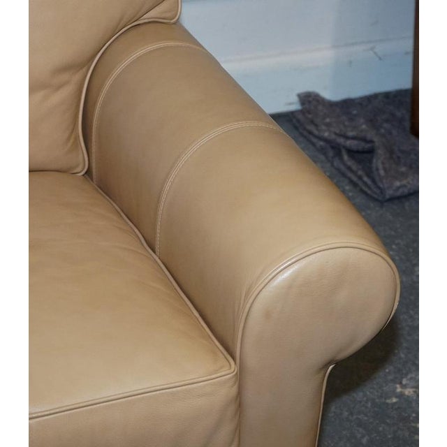 Latte Brown Leather Armchairs from Multiyork England, Set of 2 For Sale - Image 9 of 18