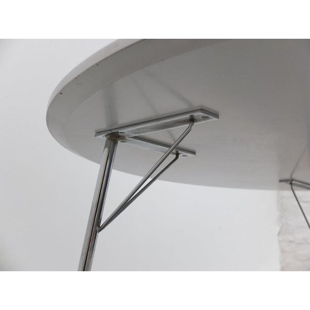 White 3600 Round Table by Arne Jacobsen for Fritz Hansen, 1978 For Sale - Image 8 of 15
