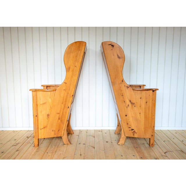Brown Rustic Farmhouse Armchairs, 1960s, Set of 2 For Sale - Image 8 of 18