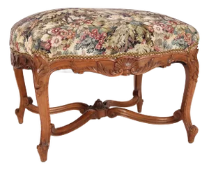 Louis XV Style Provincial Walnut Bench