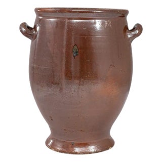 1900s Belgian Ceramic Pot For Sale