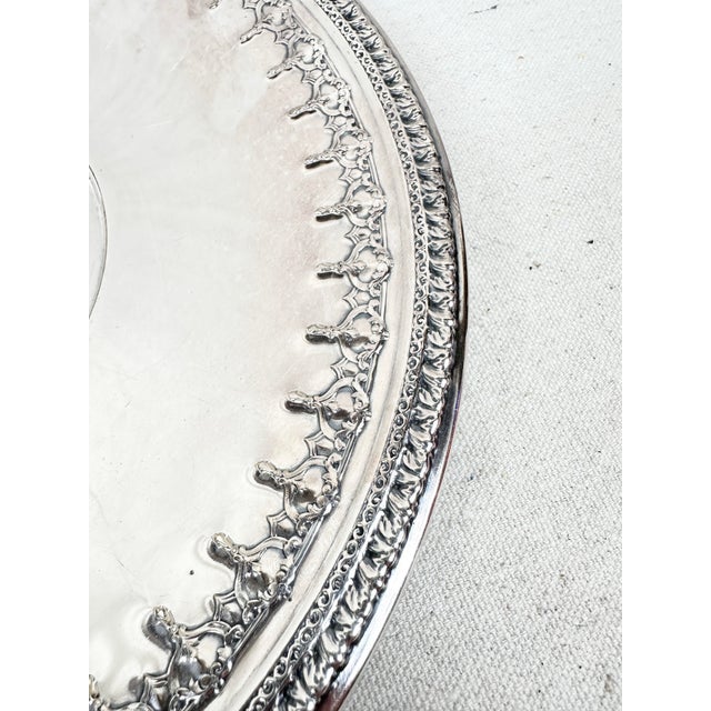 Late 20th Century Vintage Reed and Barton Silver Serving Dish For Sale - Image 5 of 8