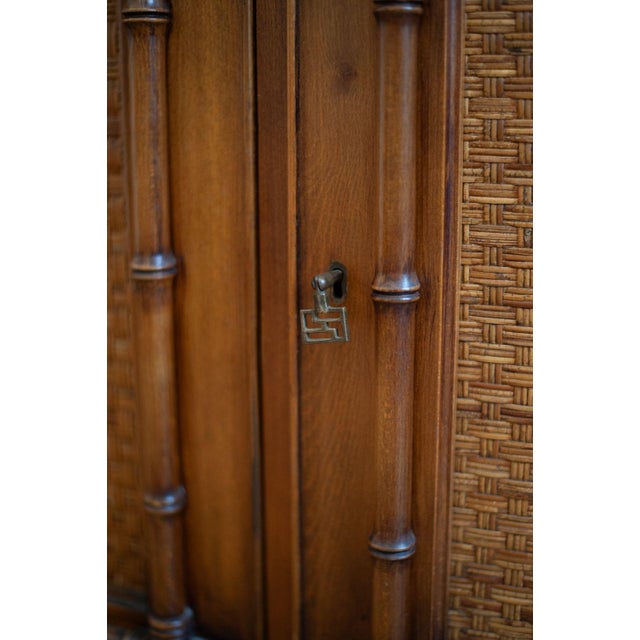 Vintage Sideboard in Faux Bamboo, 1980s For Sale - Image 3 of 9